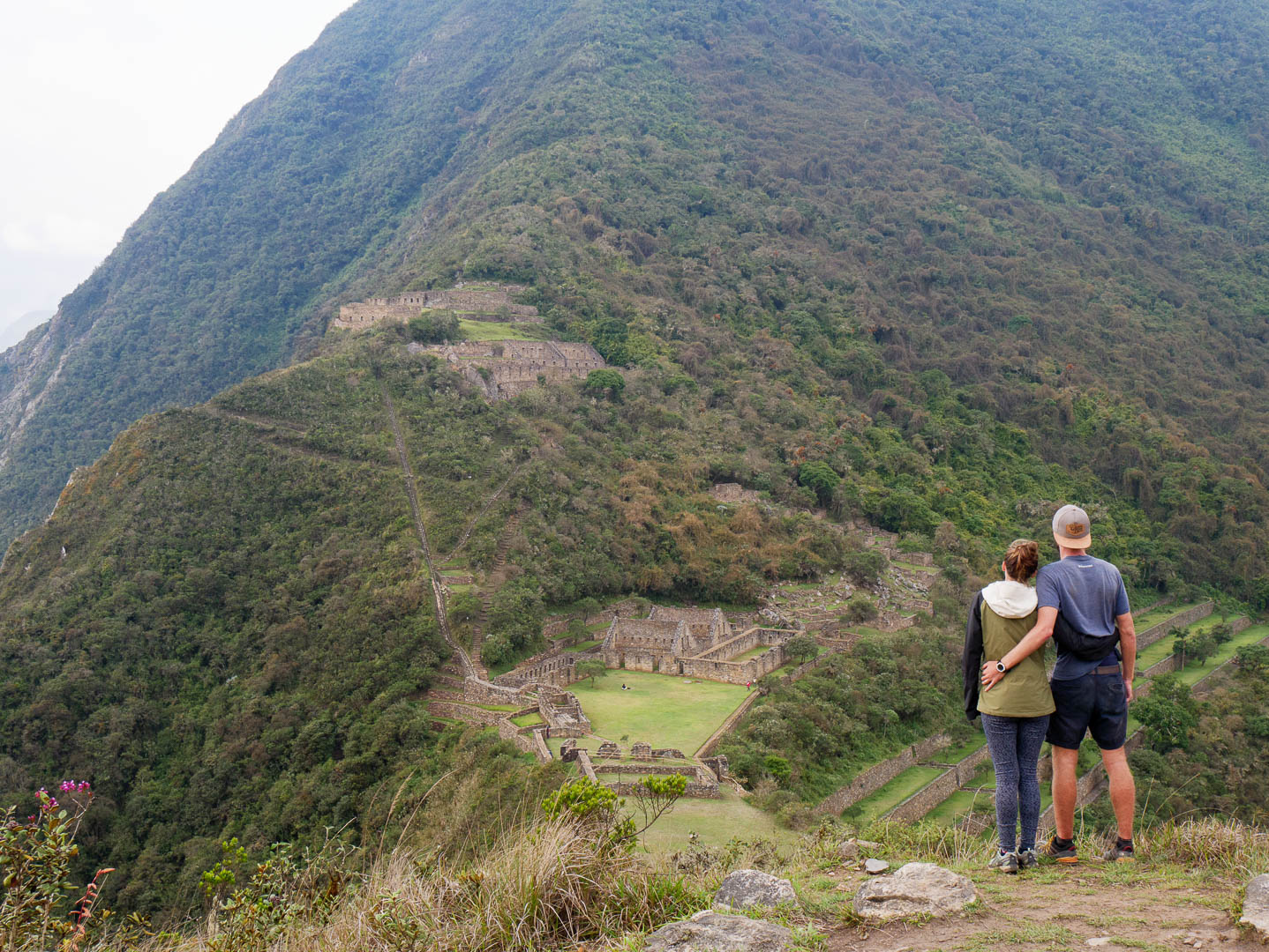 En trek jusqu'au Machu Picchu via le Choquequirao